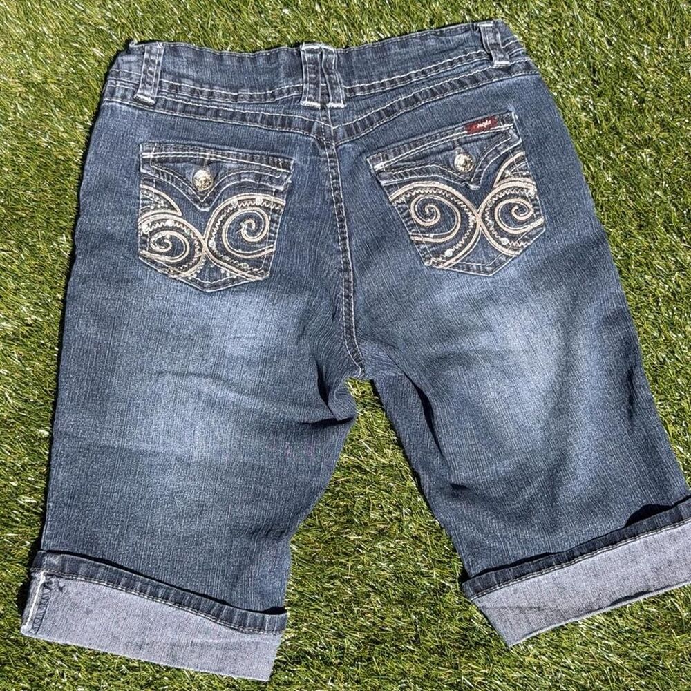 Angels Women's Blue and Navy Shorts